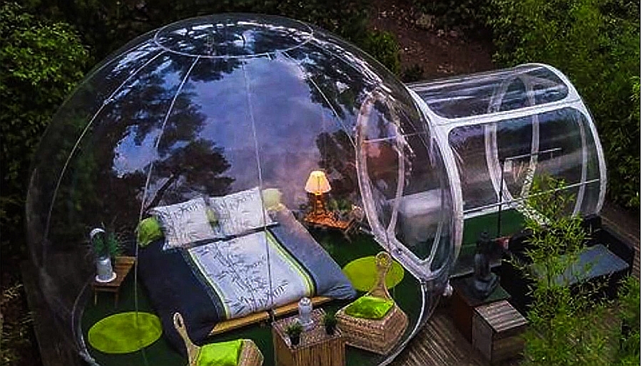 Bubble tents for the back yard, or the beach