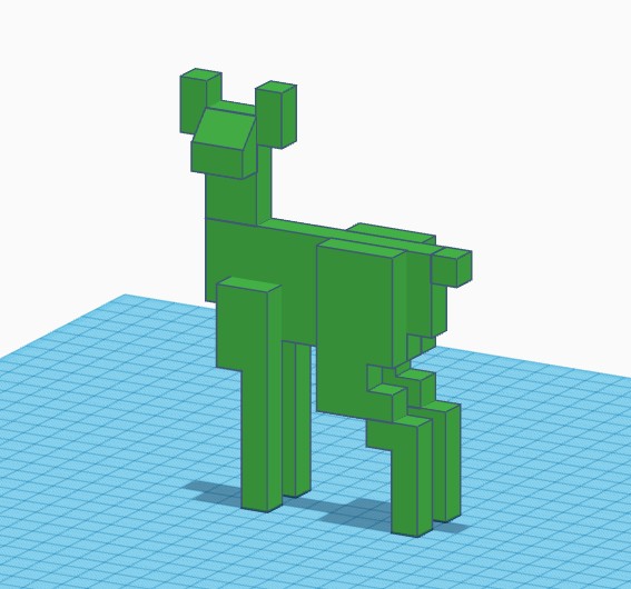Make 8bit Wooden Reindeer