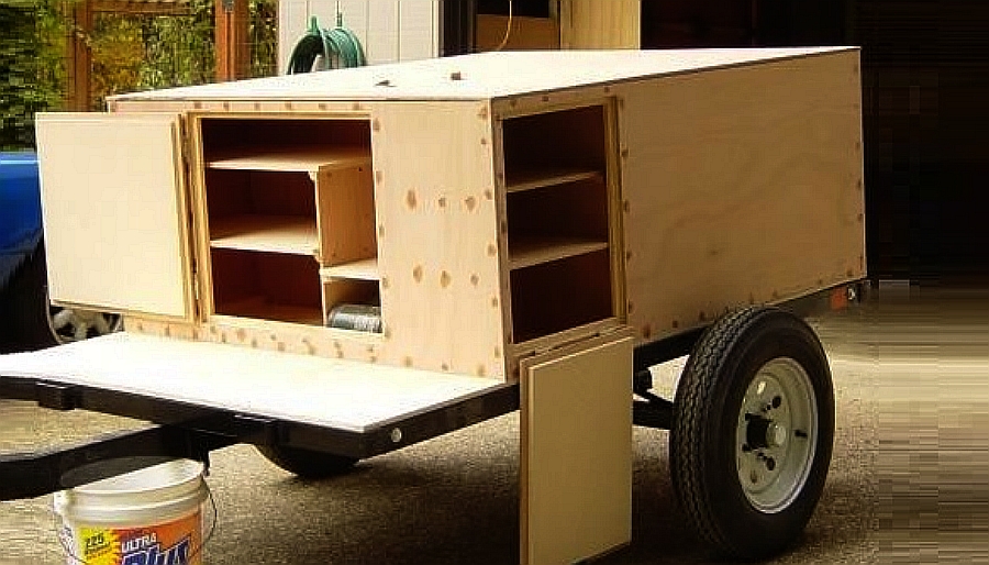 The simplest camper trailer you can build in your driveway